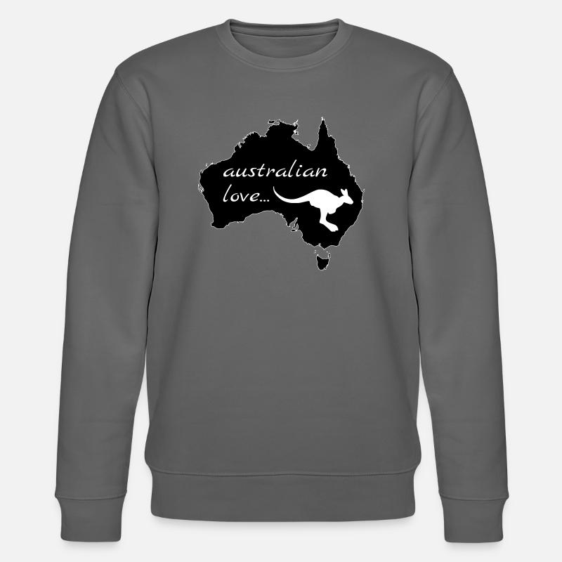 Australian Love Kangaroo - Sweat bio CHANGER Stanley/Stella Unisexe - charbon