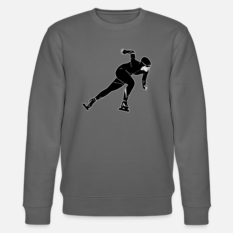 Eisschnelllauf - Ice Skating - Stanley/Stella Unisex Bio-Sweatshirt CHANGER - Anthrazit