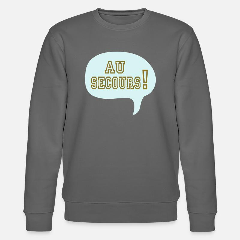 lustigen Cartoon Comic Relief zu - Stanley/Stella Unisex Bio-Sweatshirt CHANGER - Anthrazit