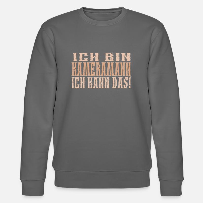 Ich bin Kameramann - Stanley/Stella Unisex Bio-Sweatshirt CHANGER  - Anthrazit