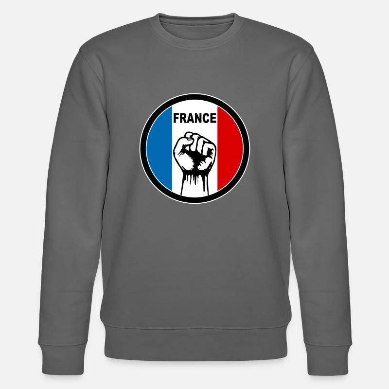 france logo - Sweat bio CHANGER Stanley/Stella Unisexe - charbon