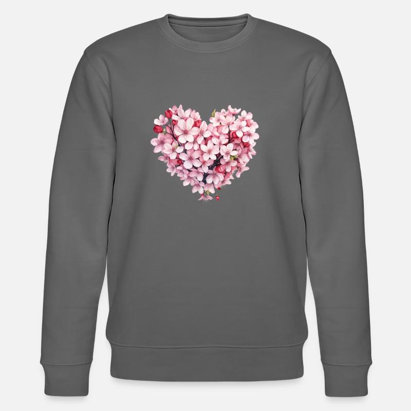 Sakura-Herz - Stanley/Stella Unisex Bio-Sweatshirt CHANGER  - Anthrazit