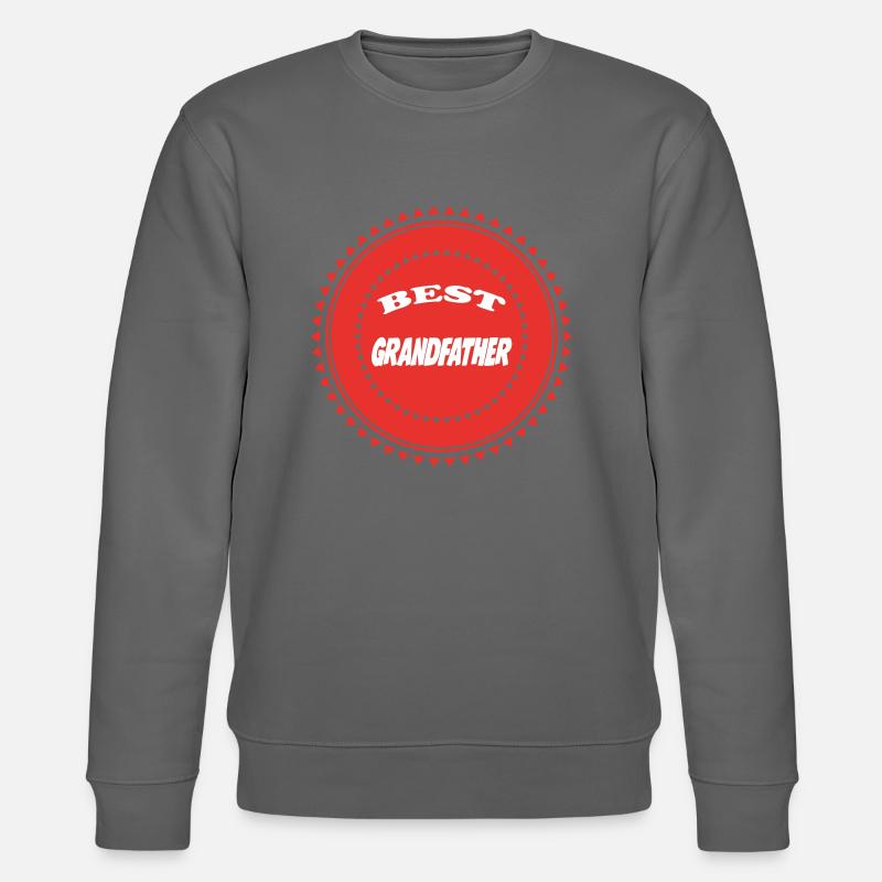 BESTER PAPY OPA OMA - Stanley/Stella Unisex Bio-Sweatshirt CHANGER  - Anthrazit