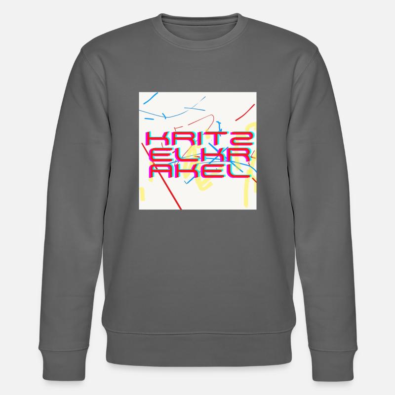 Doodle scribbles - Stanley/Stella CHANGER Unisex Organic Sweatshirt - anthracite