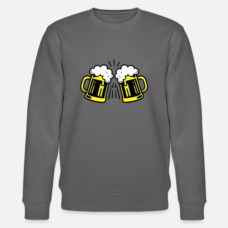Bier Symbol Bierglas - Stanley/Stella Unisex Bio-Sweatshirt CHANGER  - Anthrazit
