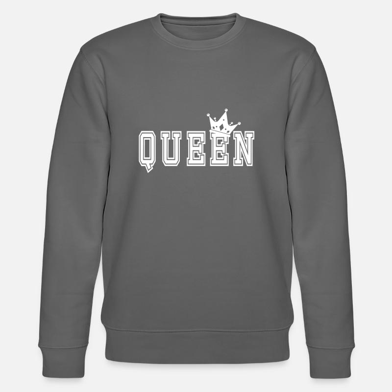 Queen Vorderseite - Stanley/Stella Unisex Bio-Sweatshirt CHANGER  - Anthrazit