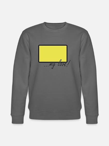 village my love - Stanley/Stella CHANGER Unisex Organic Sweatshirt - anthracite