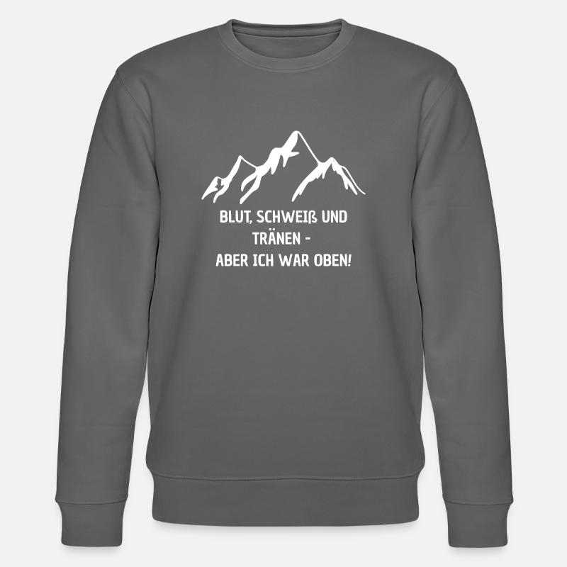 Ich war oben! - Stanley/Stella Unisex Bio-Sweatshirt CHANGER  - Anthrazit