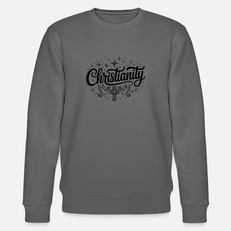 Christentum - Christliches Logo - Stanley/Stella Unisex Bio-Sweatshirt CHANGER  - Anthrazit