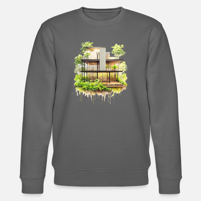 Luxus trifft Wildnis - Stanley/Stella Unisex Bio-Sweatshirt CHANGER - Anthrazit