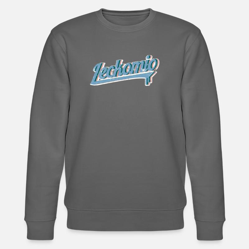 Leckomio - Lustiger Spruch - Eiscreme - Frech - Stanley/Stella Unisex Bio-Sweatshirt CHANGER  - Anthrazit