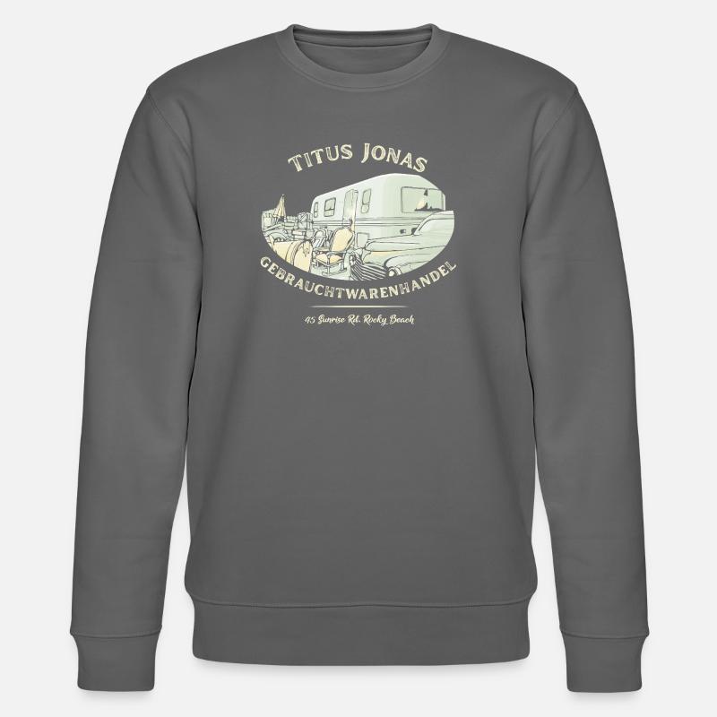 Die Drei ??? Gebrauchtwarenhandel Design - Stanley/Stella Unisex Bio-Sweatshirt CHANGER - Anthrazit