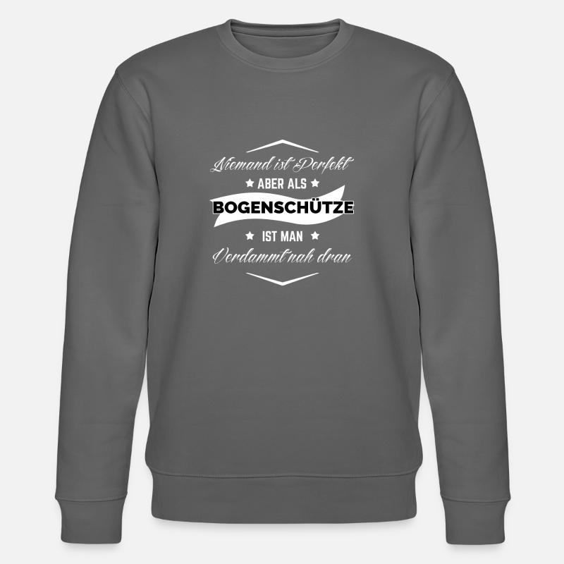 BOGENSCHÜTZE - Stanley/Stella Unisex Bio-Sweatshirt CHANGER  - Anthrazit