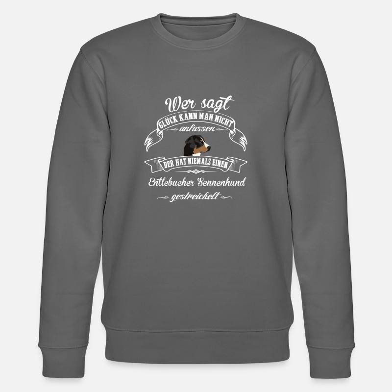Entlebucher Sennenhund Glück - Stanley/Stella Unisex Bio-Sweatshirt CHANGER - Anthrazit