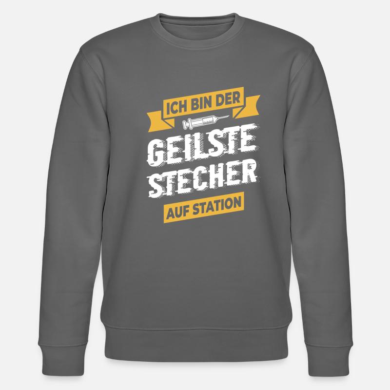 Krankenschwester Krankenpfleger - Stanley/Stella Unisex Bio-Sweatshirt CHANGER  - Anthrazit