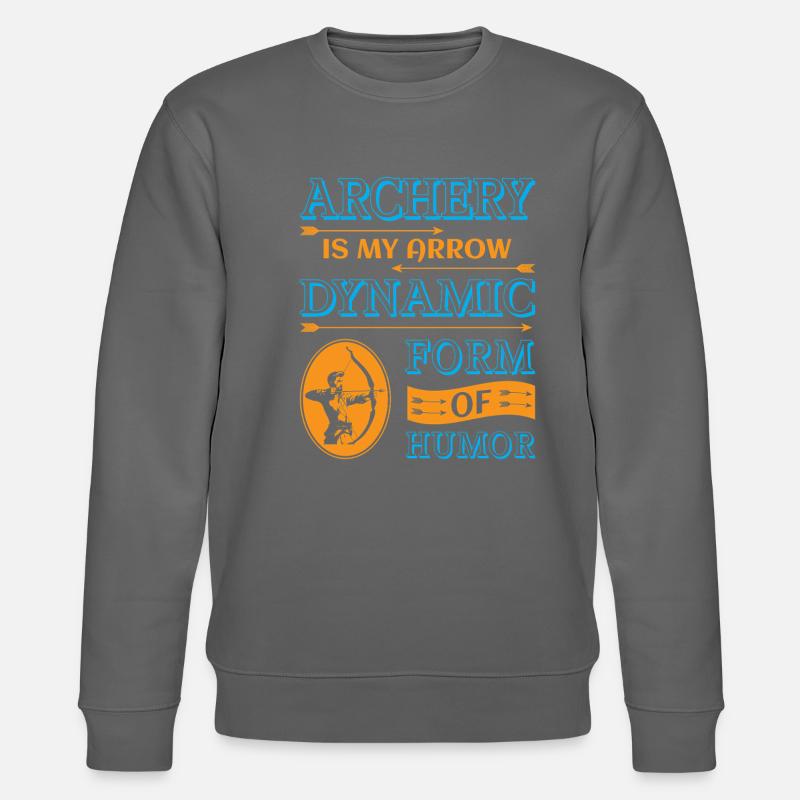 Bogenschießen Bogenschütze - Stanley/Stella Unisex Bio-Sweatshirt CHANGER  - Anthrazit