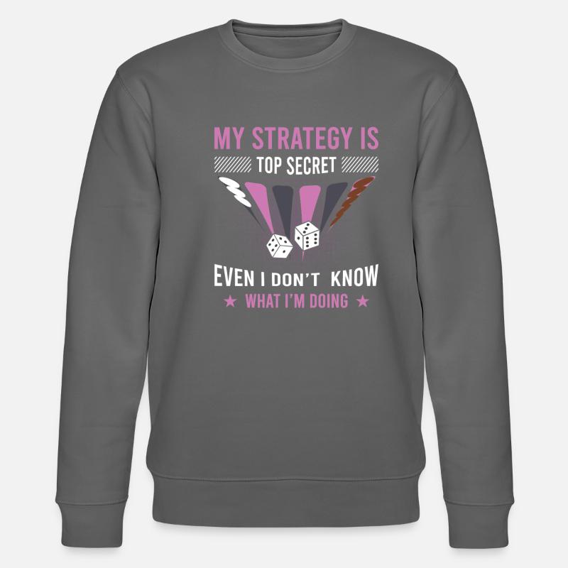 Backgammon Spiel - Stanley/Stella Unisex Bio-Sweatshirt CHANGER  - Anthrazit