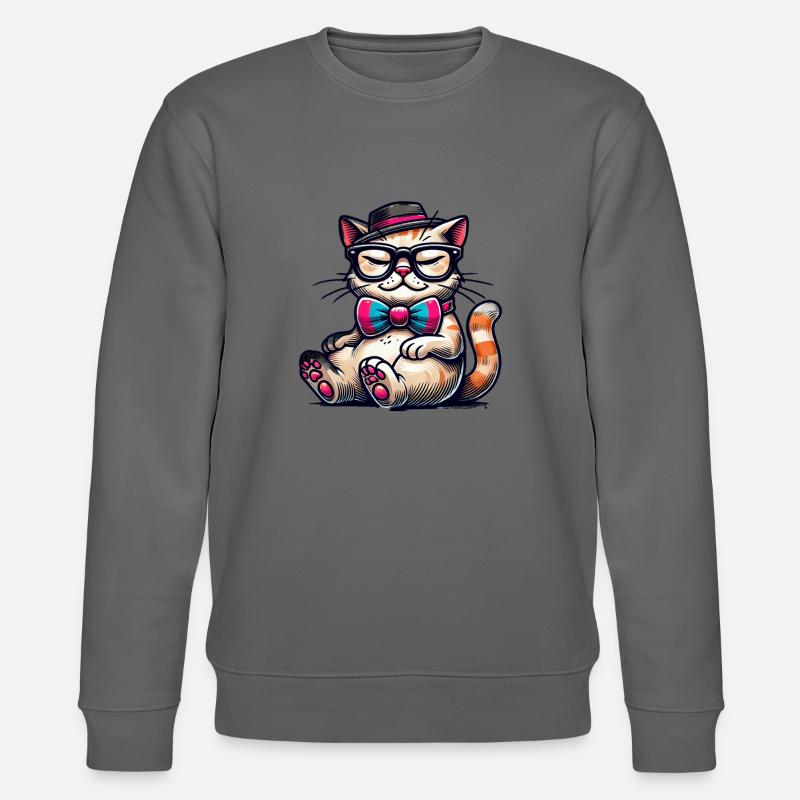 chat élégant - Sweat bio CHANGER Stanley/Stella Unisexe - charbon