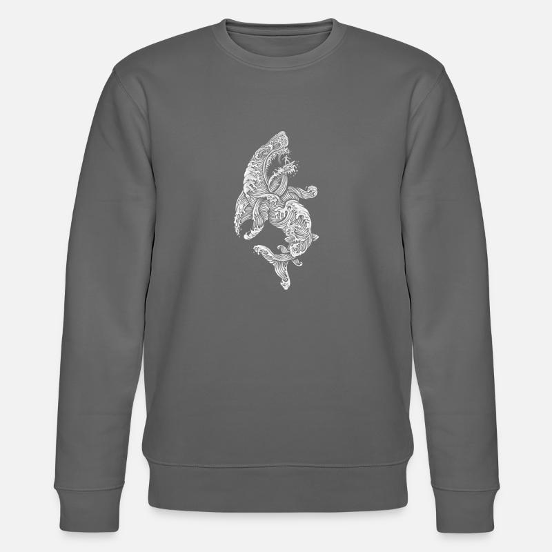 Shark Surfer - Sweat bio CHANGER Stanley/Stella Unisexe - charbon