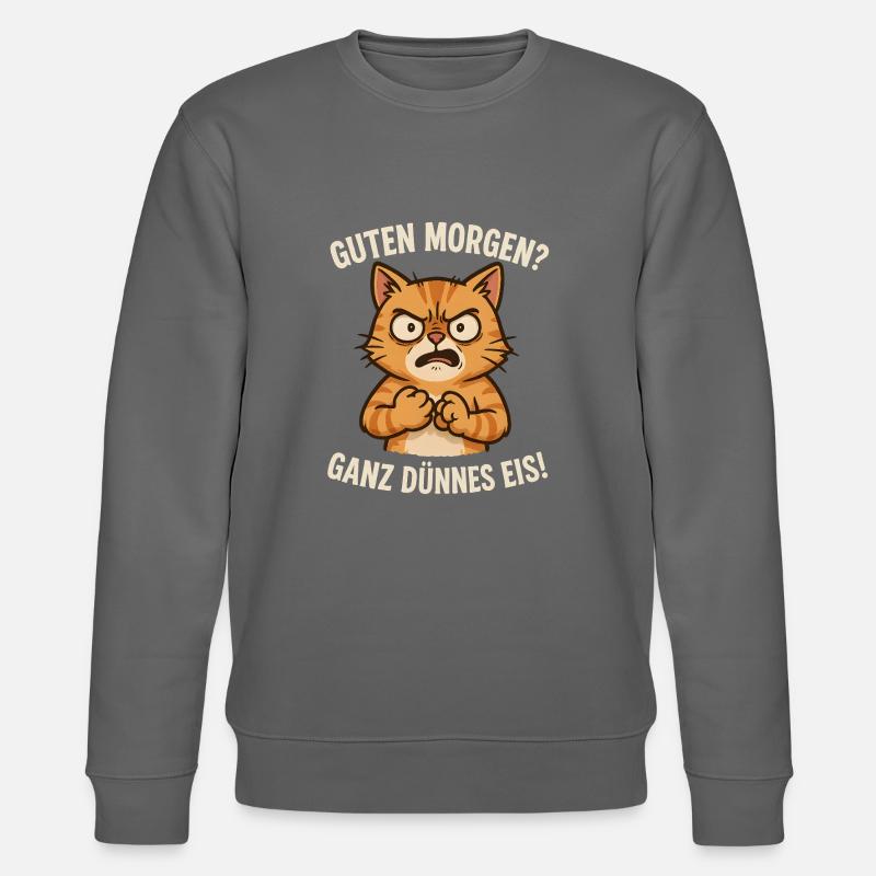 chat de glace très fin - Sweat bio CHANGER Stanley/Stella Unisexe - charbon