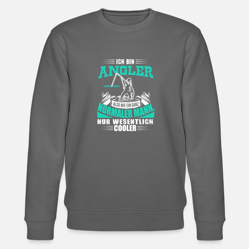 Ich bin Angler! - Stanley/Stella Unisex Bio-Sweatshirt CHANGER  - Anthrazit