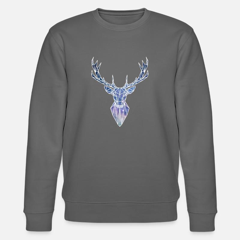 Hirsch Sterne - Stanley/Stella Unisex Bio-Sweatshirt CHANGER  - Anthrazit