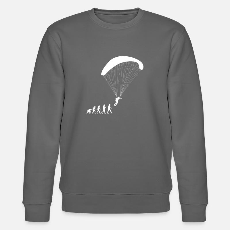 Evolution Gleitschirm Paraglider Pilot Paragliding - Stanley/Stella CHANGER Unisex Organic Sweatshirt - anthracite