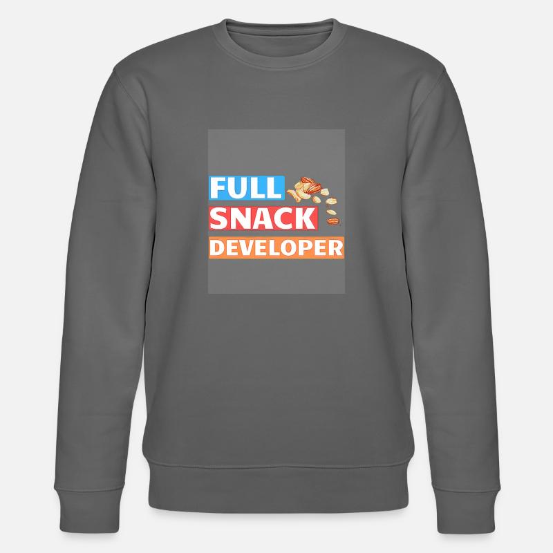FULL SNACK DEVELOPER - DEVELOPER PUN - Stanley/Stella CHANGER Unisex Organic Sweatshirt - anthracite