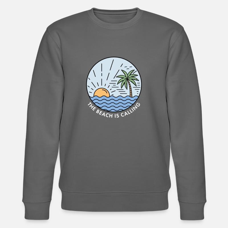 The Beach is Calling - Stanley/Stella CHANGER Unisex Organic Sweatshirt - anthracite