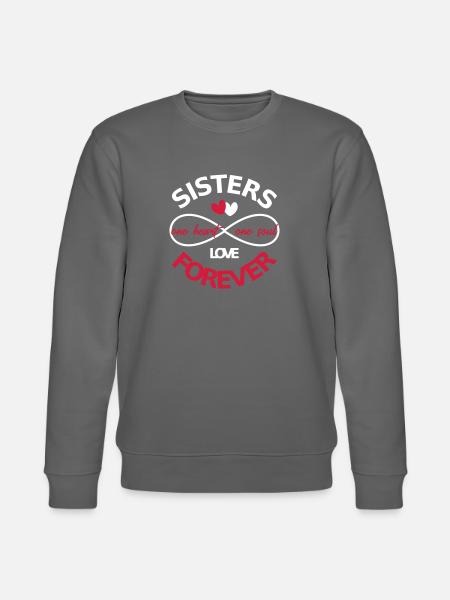 Sisters forever BFF - Stanley/Stella CHANGER Unisex Organic Sweatshirt - anthracite