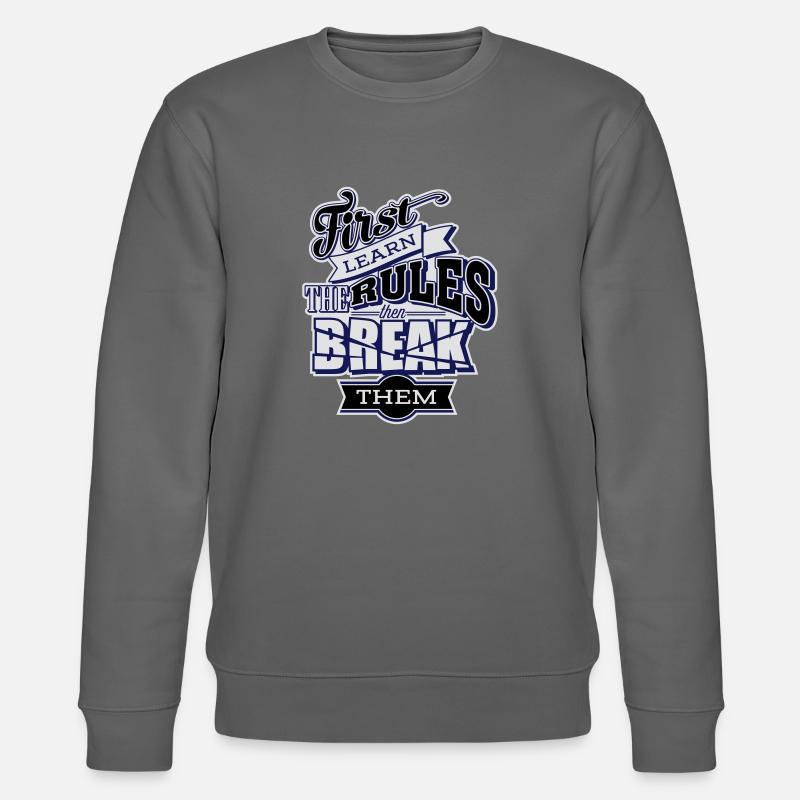 break the rules3 - Stanley/Stella Unisex Bio-Sweatshirt CHANGER - Anthrazit