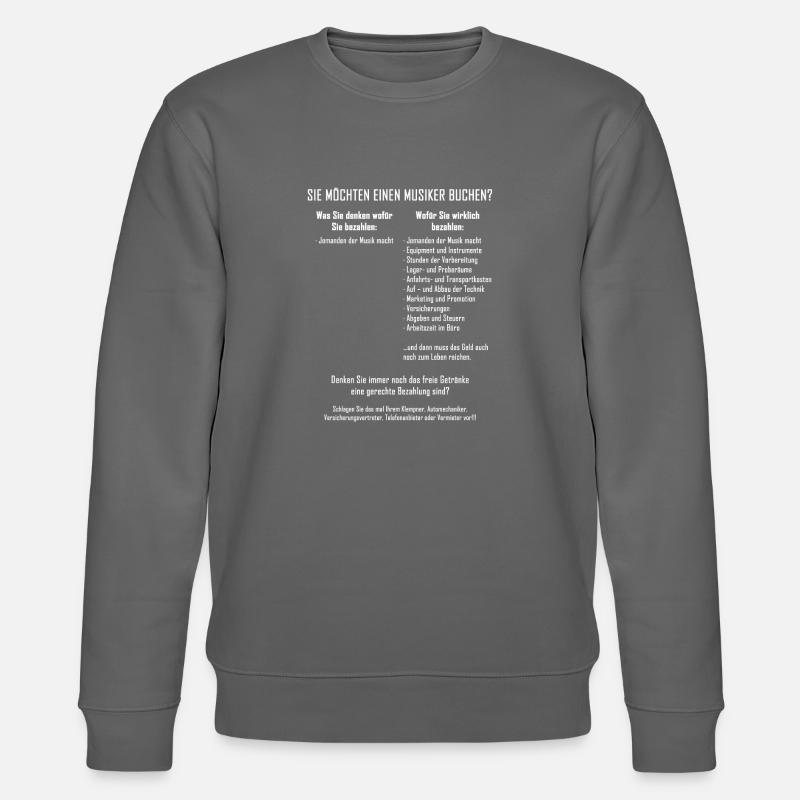 Musiker buchen - Stanley/Stella Unisex Bio-Sweatshirt CHANGER - Anthrazit