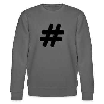Tag it to Hashtag - Sweat bio CHANGER Stanley/Stella Unisexe - charbon - Devant - Nik (191cm) & Marisol (170cm)