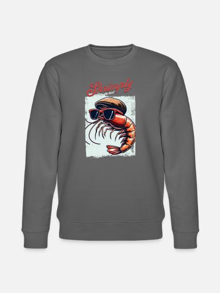 Shrimply il miglior gioco di parole - Felpa ecologica unisex CHANGER di Stanley/Stella - antracite