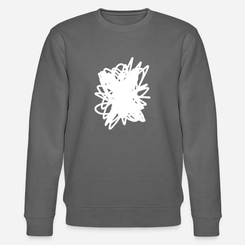 Scribble Fleck Gekritzel - Stanley/Stella Unisex Bio-Sweatshirt CHANGER  - Anthrazit