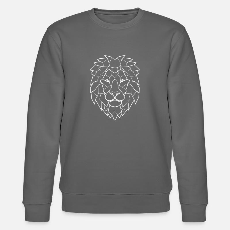lion, blanc - Sweat bio CHANGER Stanley/Stella Unisexe - charbon