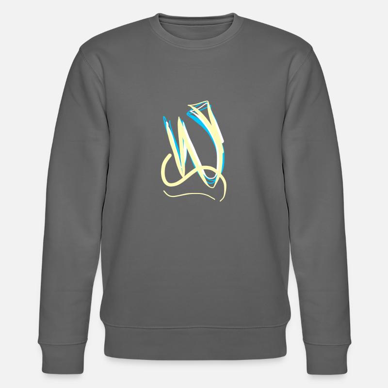 L’abstraction de la lettre W (calligraphie) - Sweat bio CHANGER Stanley/Stella Unisexe - charbon