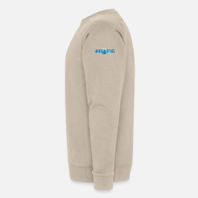Windsurfing Penguin - Stanley/Stella Unisex Bio-Sweatshirt CHANGER  - Beige
