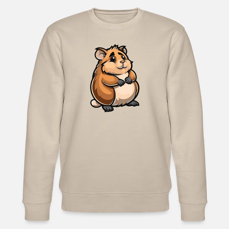 hamster comic - Stanley/Stella Unisex Bio-Sweatshirt CHANGER  - Beige