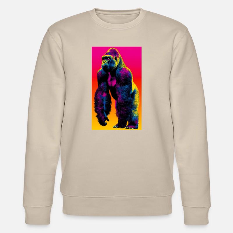 Gorilla - Stanley/Stella Unisex Bio-Sweatshirt CHANGER - Beige