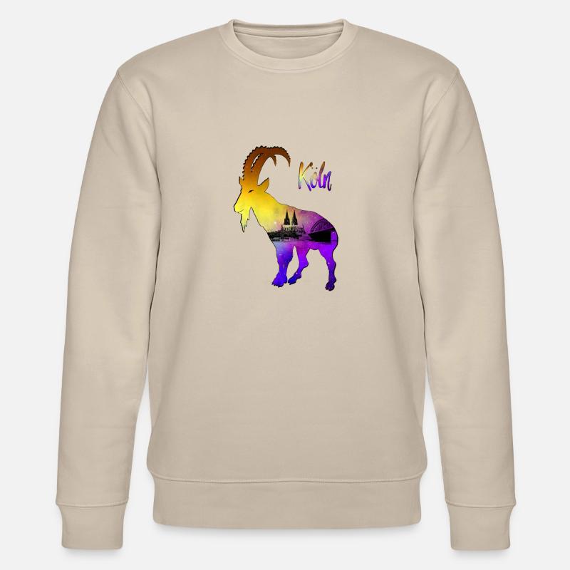 Köln Geißbock Hennes - Stanley/Stella Unisex Bio-Sweatshirt CHANGER  - Beige