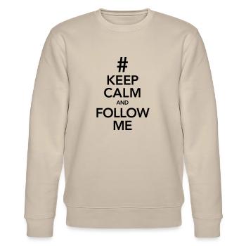 Keep Calm And Follow Me - Sweat bio CHANGER Stanley/Stella Unisexe - beige - Devant - Nik (191cm) & Marisol (170cm)