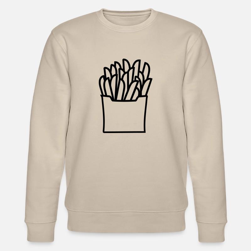 Pommes - Stanley/Stella Unisex Bio-Sweatshirt CHANGER  - Beige