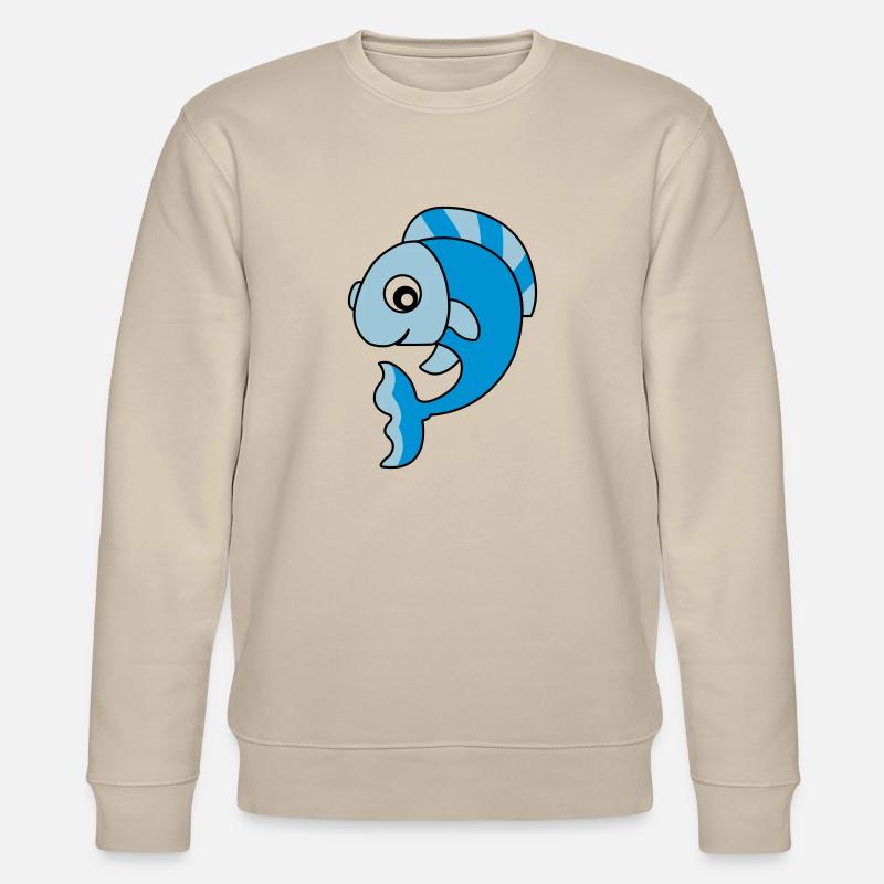 fisch_02 - Stanley/Stella CHANGER Unisex Organic Sweatshirt - beige