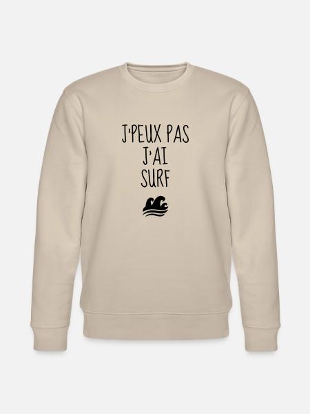 surf / surfeur / surfer / plage - Sweat bio CHANGER Stanley/Stella Unisexe - beige