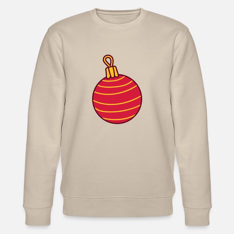 Schoene Christbaumkugel Design - Stanley/Stella Unisex Bio-Sweatshirt CHANGER  - Beige