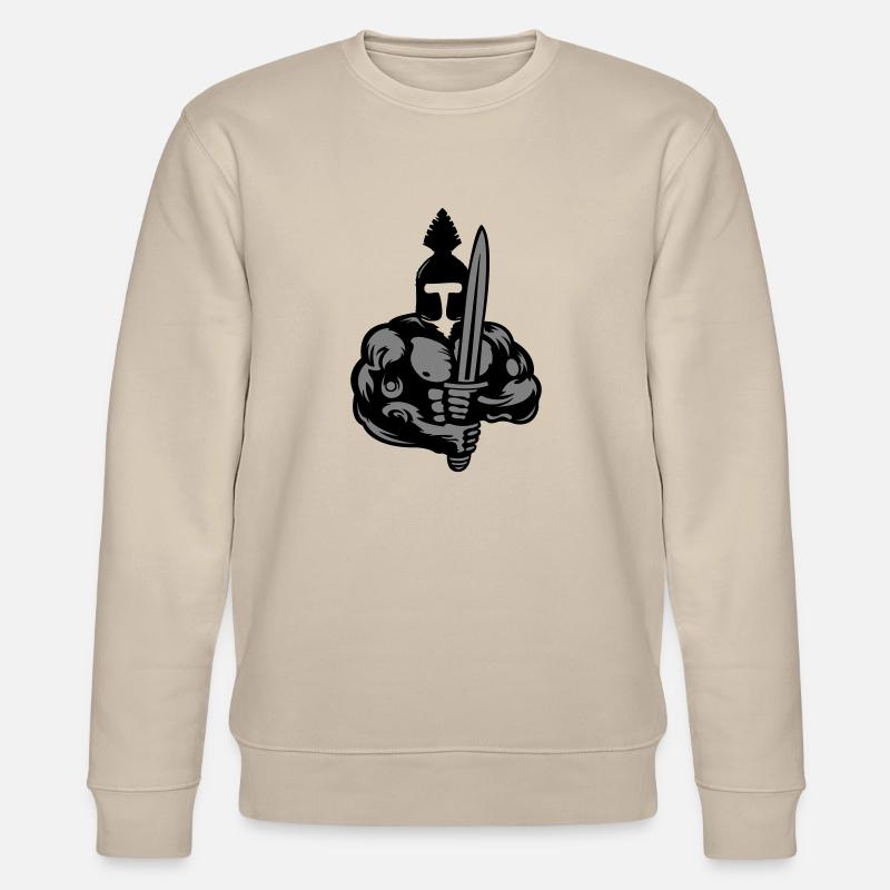 spartan warrior - Stanley/Stella Unisex Bio-Sweatshirt CHANGER  - Beige