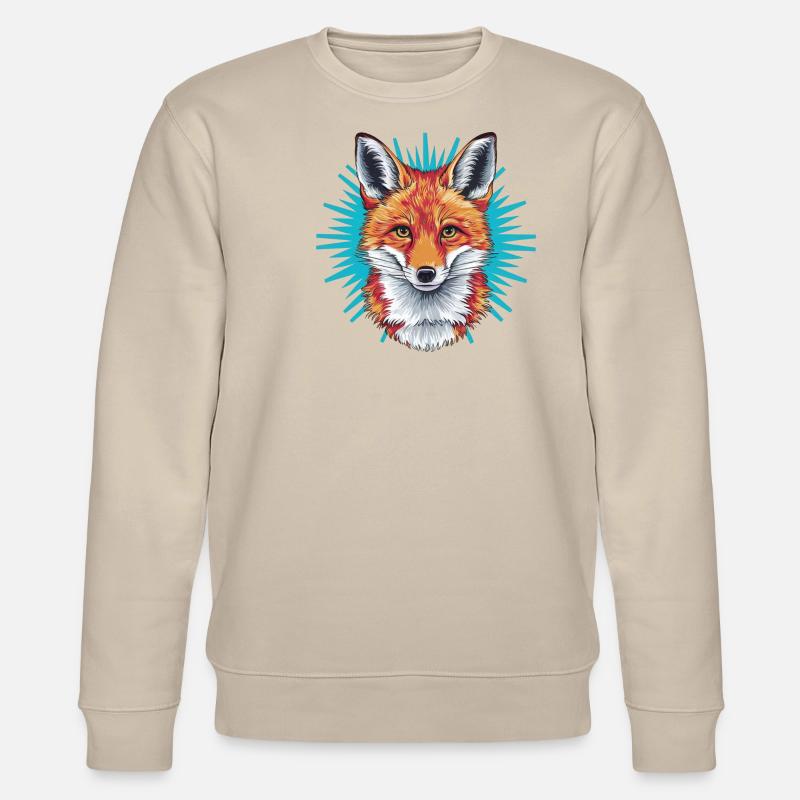 Fuchs - Illustration - Stanley/Stella Unisex Bio-Sweatshirt CHANGER  - Beige