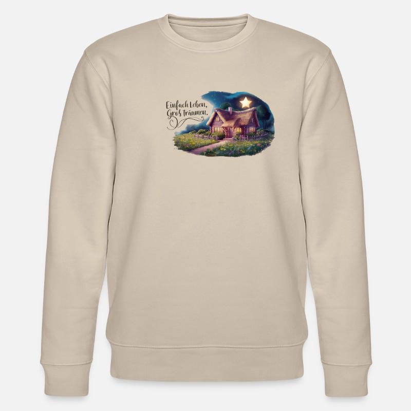 Vivre simplement, rêver grand - Sweat bio CHANGER Stanley/Stella Unisexe - beige