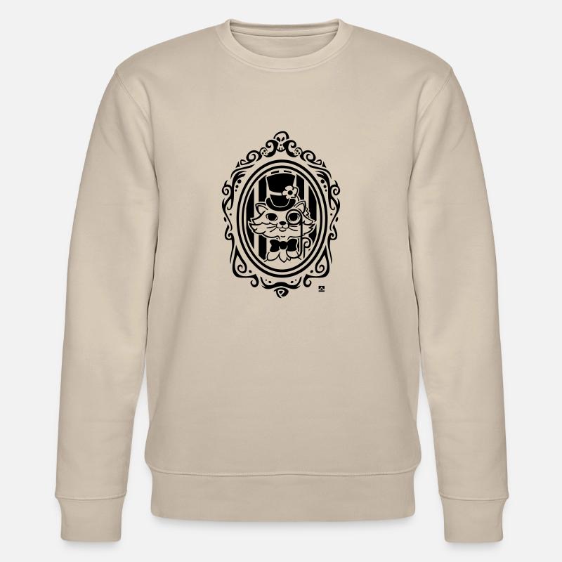 Cat victorian style - Stanley/Stella Unisex Bio-Sweatshirt CHANGER  - Beige